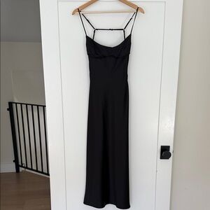 Zara Black Spaghetti Strap Dress